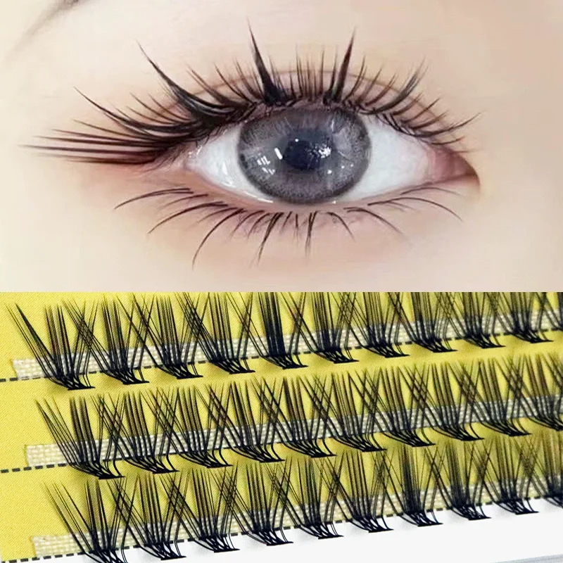 Top Trends: New 20D L Curl Eyelash Cluster 3D Russia Natural Individual Eyelashes 1 Box / 60 Bunches Mink Lashes Extension Makeup Wholesale Shoppable Styles - Image 2