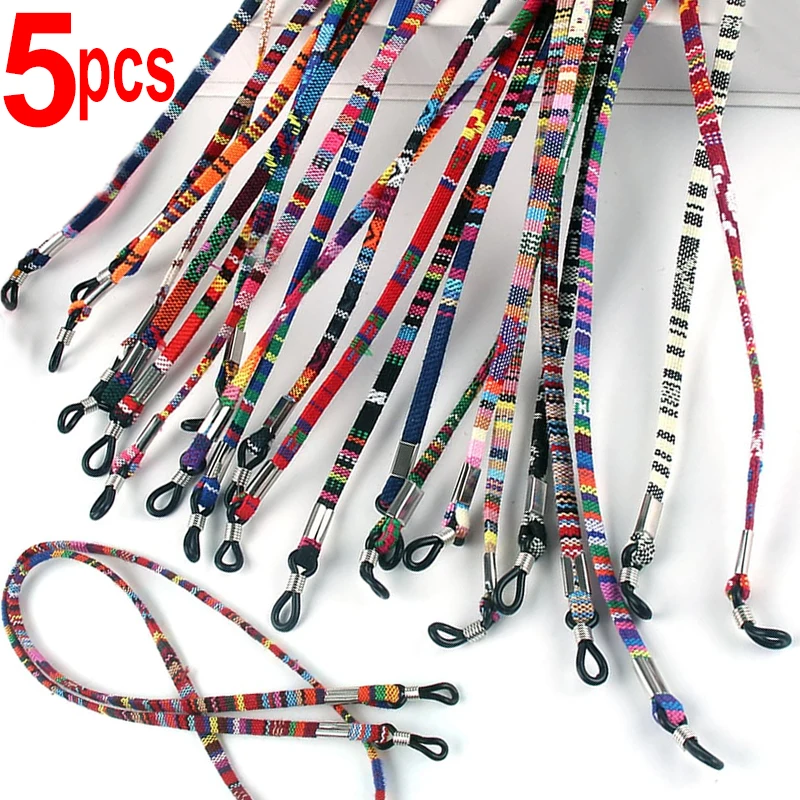 Top Trends: 1 / 5pcs Multicolor Sunglasses Neck Cord Strap Eyeglass Glasses String Lanyard Holder For Reading Glasses Eyewear Spectacles Shoppable Styles