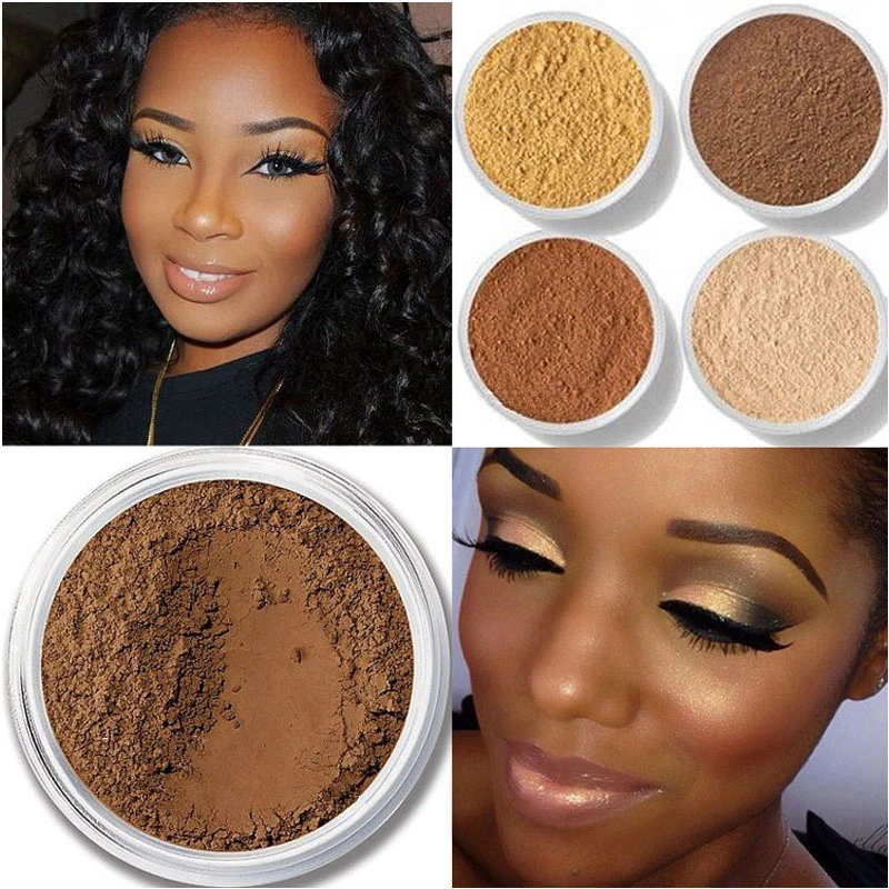 Top Trends: Makeup Loose Setting Powder Matte Mineral Oil-control Long-lasting Face Concealer Finishing Bronzer Contour For Black Dark Skin Shoppable Styles