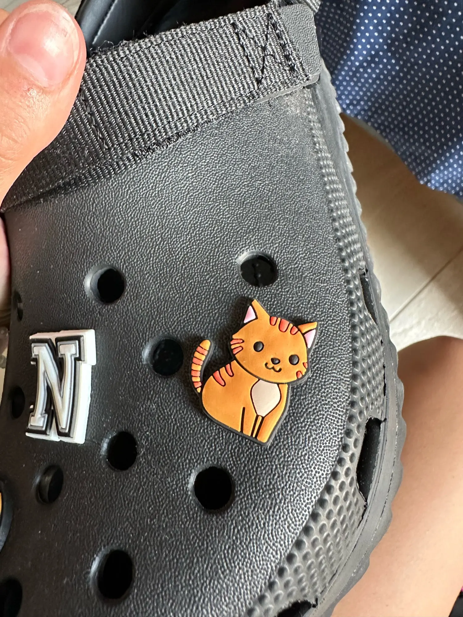 Top Trends: 1pcs PVC Cute Cat Shoe Charms Pet Orange Cat Black Cat Shoe Decoration Pins Garden Sandal Accessories For Women Girl Boy Shoppable Styles - Image 5