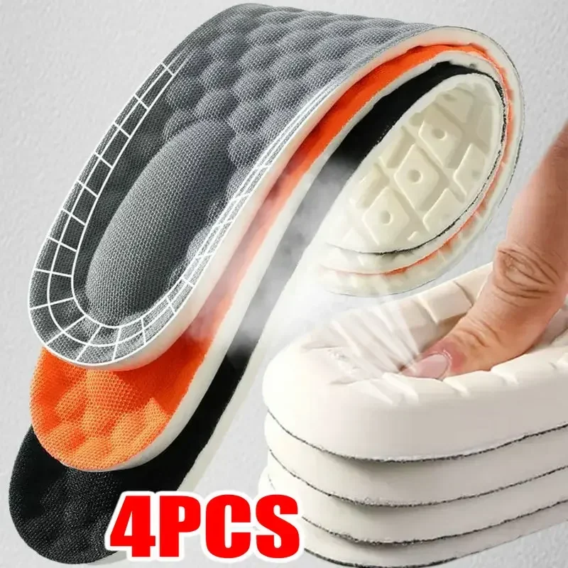 Top Trends: Sports Shoes Insoles Super Soft Running Insole For Feet Shock Absorption Baskets Shoe Sole Arch Support Orthopedic Inserts Shoppable Styles