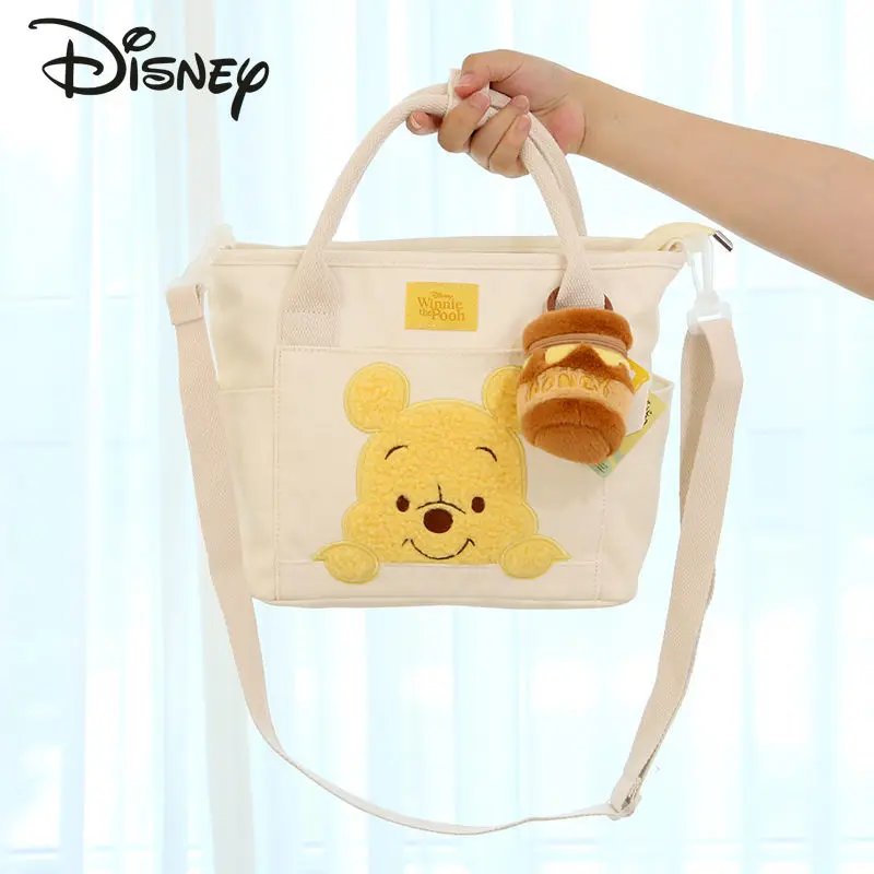 Top Trends: Disney Original Winnie Bear New Handbag Fashion High Quality Women's Crossbody Bag Cartoon Versatile Women's Shopping Bag Shoppable Styles