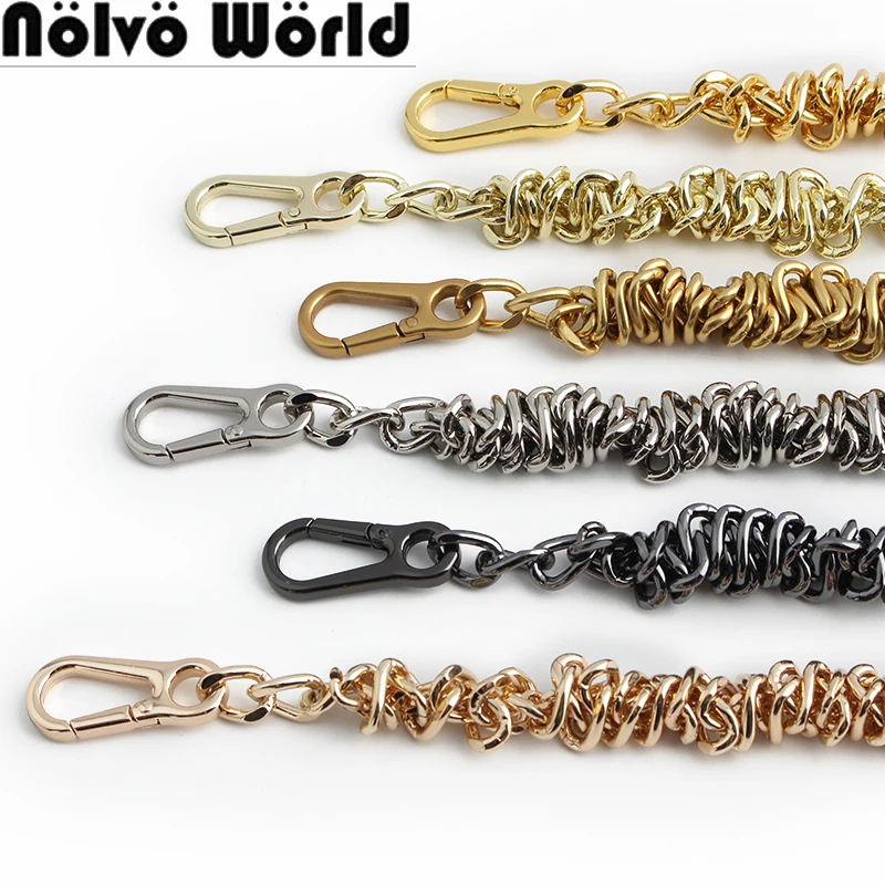 Top Trends: 1 / 5 / 10PCS 39CM Aluminium Durable Metal Short Chains With Buckle For Handbag Tote Shoulder Bag Purse Strap Decoration Accessories Shoppable Styles