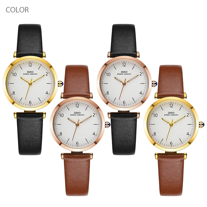 Top Trends: Luxury Gold Watches Women Brown Leather Original Brand Wrist Clock Female Gifts Waterproof Casual Ladies Small Quartz Watches Shoppable Styles - Image 2