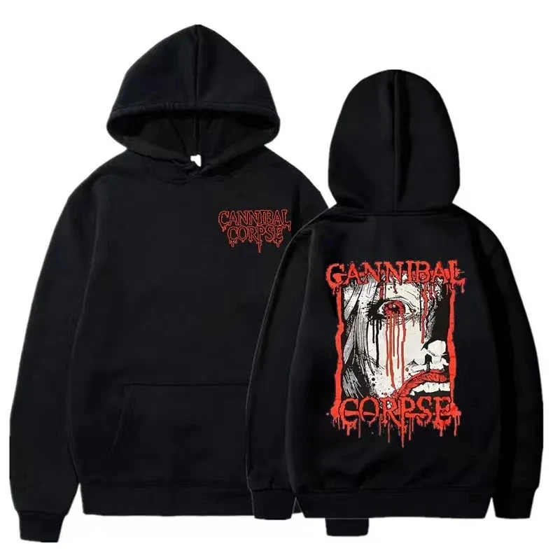 Top Trends: New CANNIBAL CORPSE Printed Hoodies Fashion Metal Rock Aesthetic Autumn Sweatshirt Gothic Top Harajuku Hip-hop Unisex Clothing Shoppable Styles