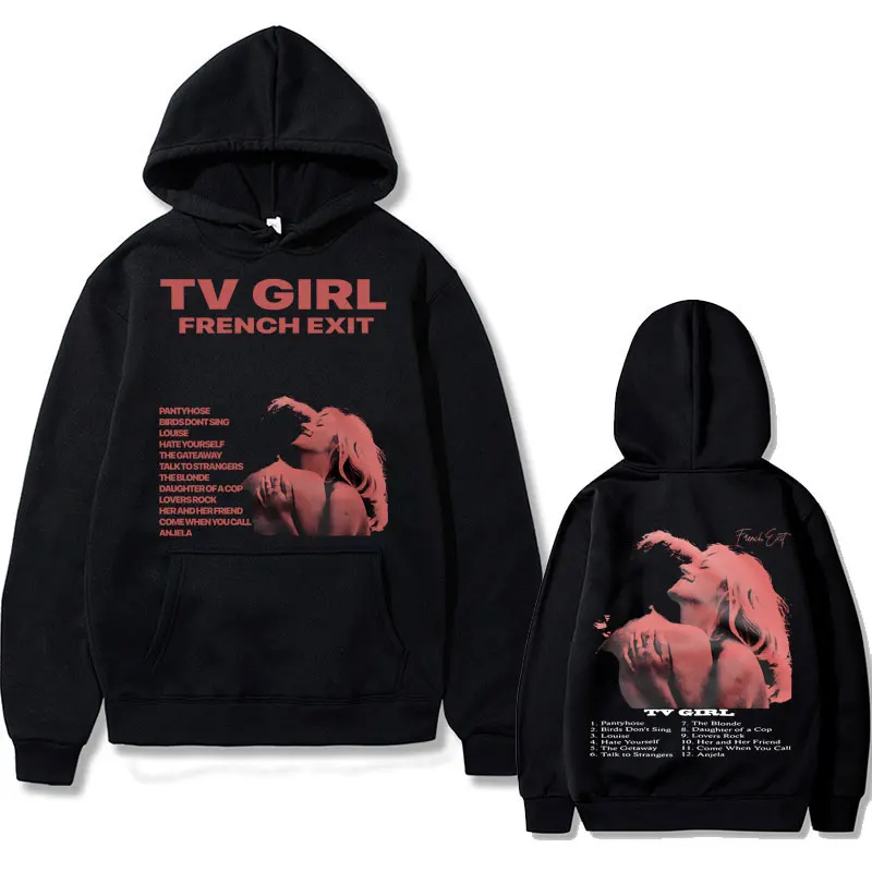 Top Trends: Cults TV Girl French Exit Double Sided Print Hoodie Men Women Fashion Fleece Cotton Hoodies Unisex Oversized Hip Hop Sweatshirt Shoppable Styles