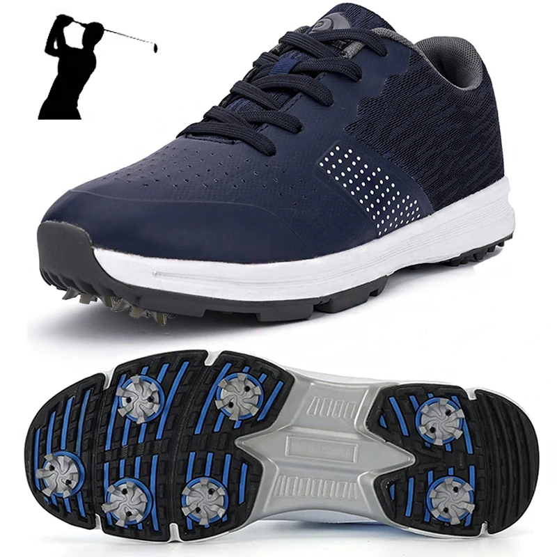 Top Trends: Waterproof Golf Shoes For Men Spikeless Outdoor Golf Sport Training Sneakers Classic Mens Golf Trainers Big Size 13 14 Shoppable Styles