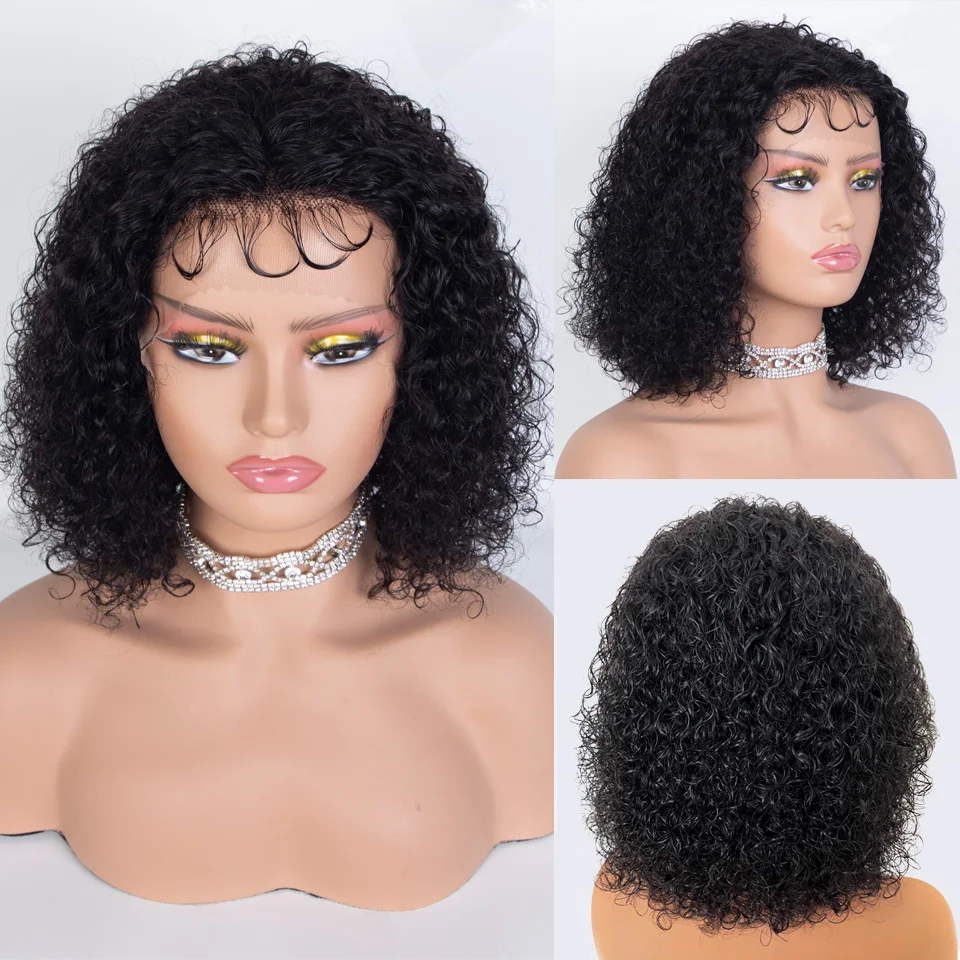 Top Trends: Short Wigs Human Hair Curly Human Hair Wigs Cheap Pixie Cut Wig 13X1 Transparent Lace Wig Preplucked Hairline Wigs For Women Shoppable Styles