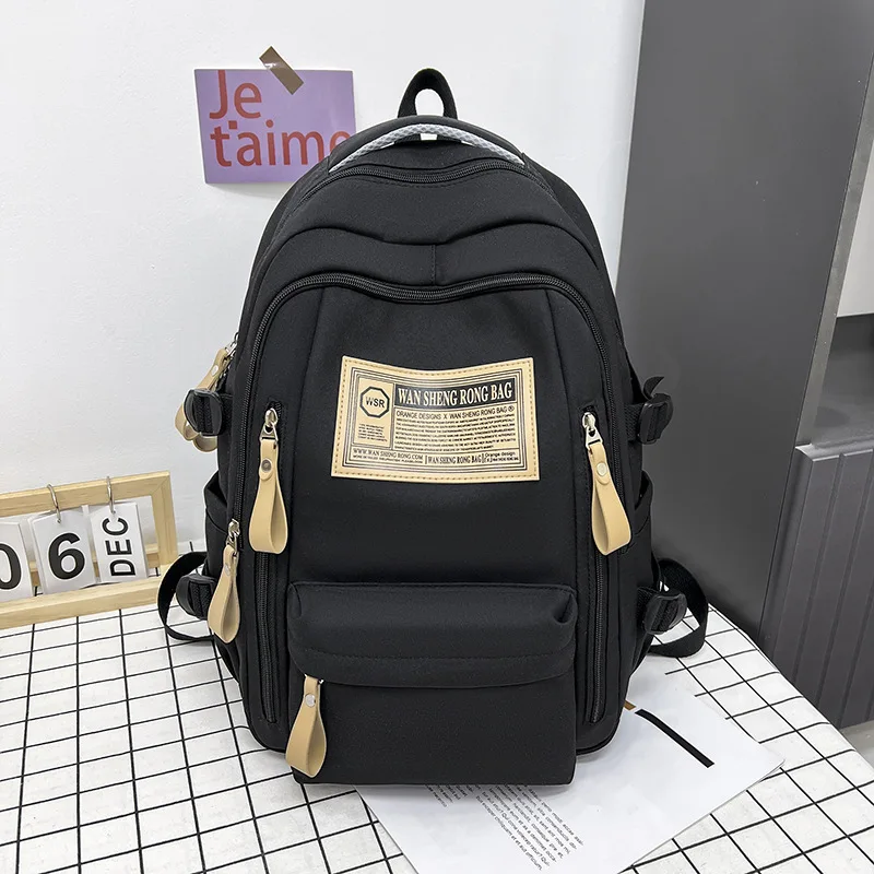 Top Trends: New High School Backpack Large Capacity Men&#039;s And Women&#039;s Travel Leisure Backpack Korean Version Of College Student Computer Bag Shoppable Styles