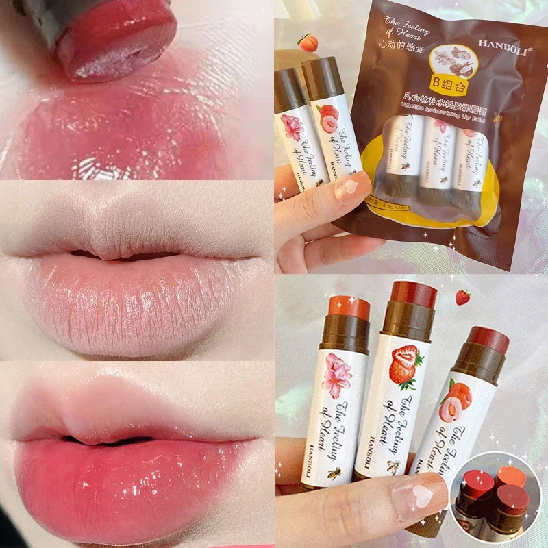 Top Trends: Waterproof Fruit Lip Balm Peach Tea Color Lipstick Natural Lasting Moisturizing Lip Lines Color Changing Jelly Plump Lip Care Shoppable Styles