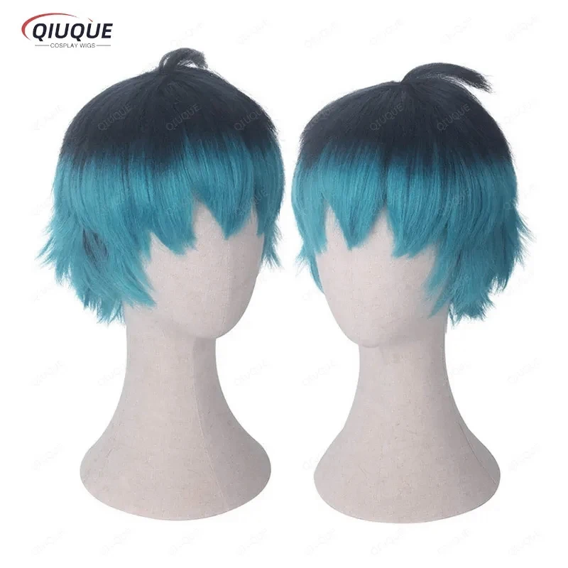 Top Trends: Luka Couffaine Cosplay Wig Short Black Blue Heat Resistant Synthetic Hair Anime Cosplay Wigs + Wig Cap Shoppable Styles