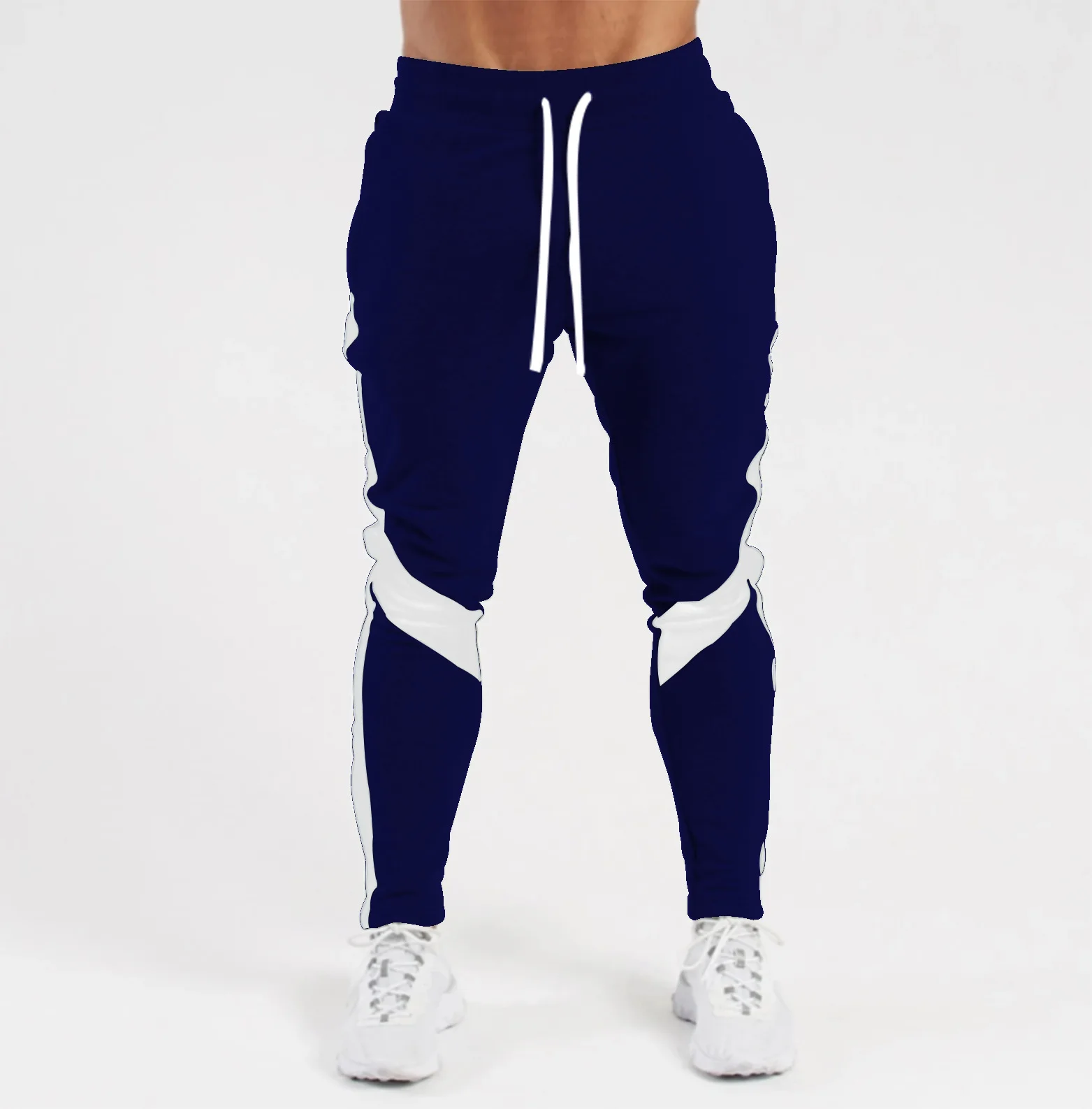 Top Trends: Men's Sweatsuit Set Fashionable Sports And Fitness Pants New Men's Autumn And Winter Casual Color Matching Trousers Kanye Y2k Shoppable Styles - Image 2