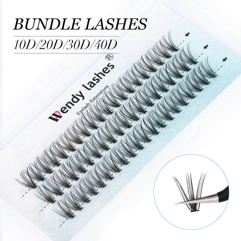 Top Trends: Wendy Cluster Eyelash Extension Individual Lashes Natura 3 Rows 10D / 20D / 30D / 40D Faux Eyelash Curl C / D Mink Strip Eyelashes Shoppable Styles