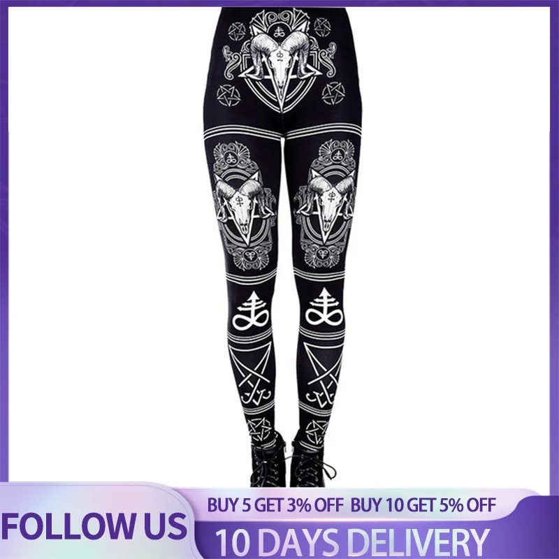 Top Trends: You're My Secret 2021 New Animal Printed Leggings Gothic Horse Women Fashion Sexy Ankle Pants Fitness Workout Leggin 4 Colors Shoppable Styles