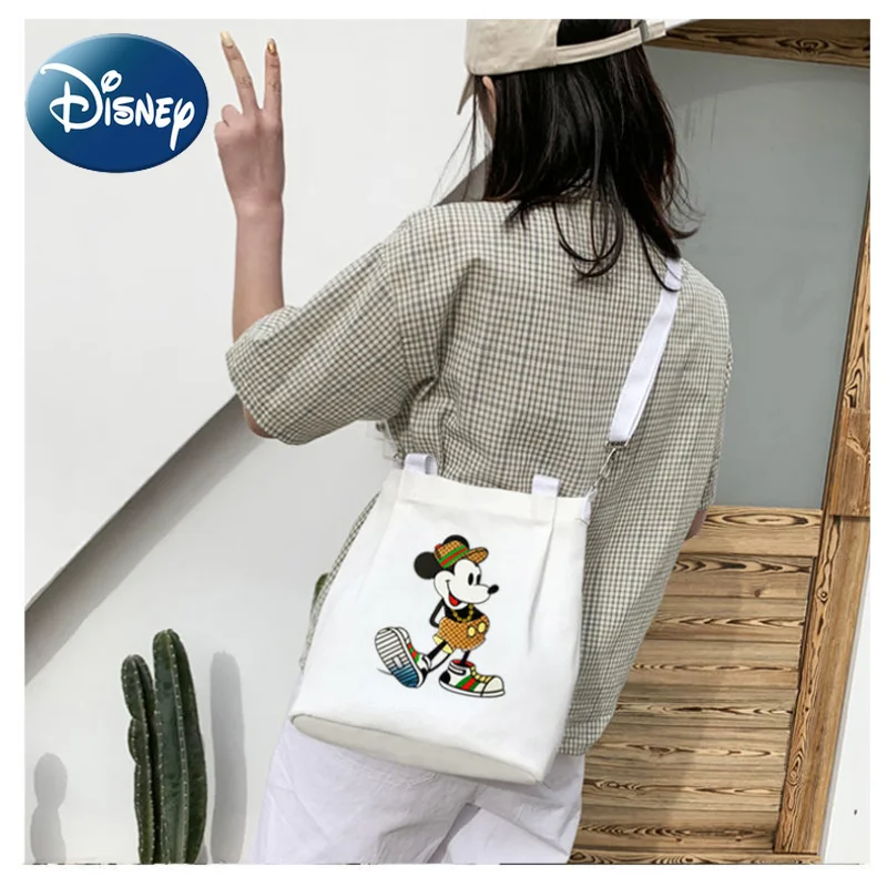 Top Trends: Disney Women Shoulder Bag Mickey Mouse Canvas Tote Bag High Quality Fashion 2022 New For Girl Students Shoppable Styles