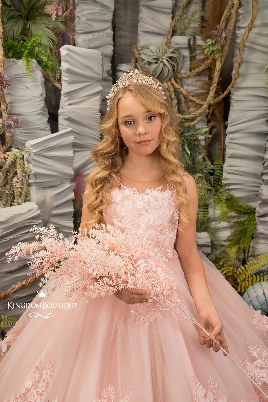 Top Trends: FATAPAESE Pink Flower Girl Dress Princess Luscious Tulle Skirt With Upon Layers Of Horsehair Braid Trimmed Fluffy Ball Gown Shoppable Styles - Image 3