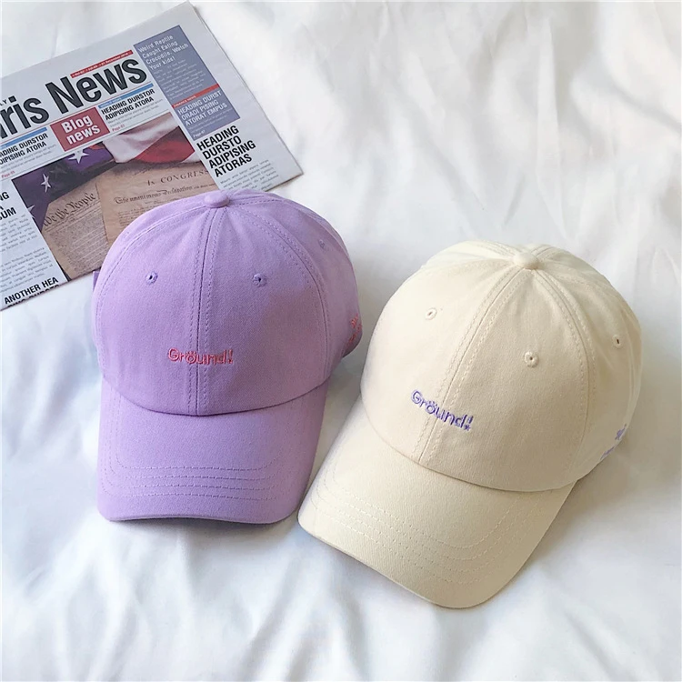 Top Trends: Unisex Baseball Cap Embroideried Letter Hat Purple Pink Women Baseball Cap Adjustable Summer Hat Hip Hop Cap Street Baseball Hat Shoppable Styles