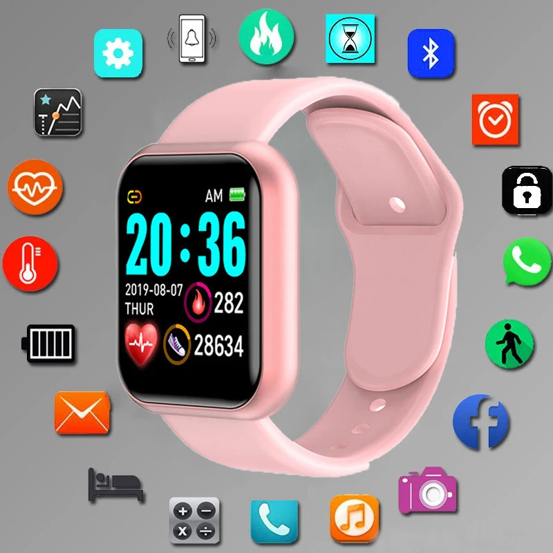 Top Trends: Smart Sport Watches Women Men Fitness Bracelet Tracker Steps Calorie Health Monitor Bluetooth Digital Wristwatch For Android IOS Shoppable Styles