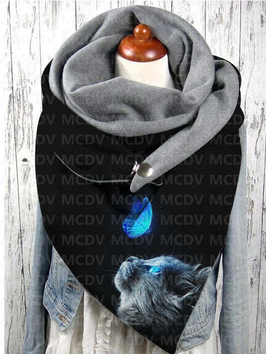 Top Trends: MCDV Cat Butterfly Horse 3D Printed Autumn And Winter Casual Scarf And Shawl For Women Drop Shipping Shoppable Styles