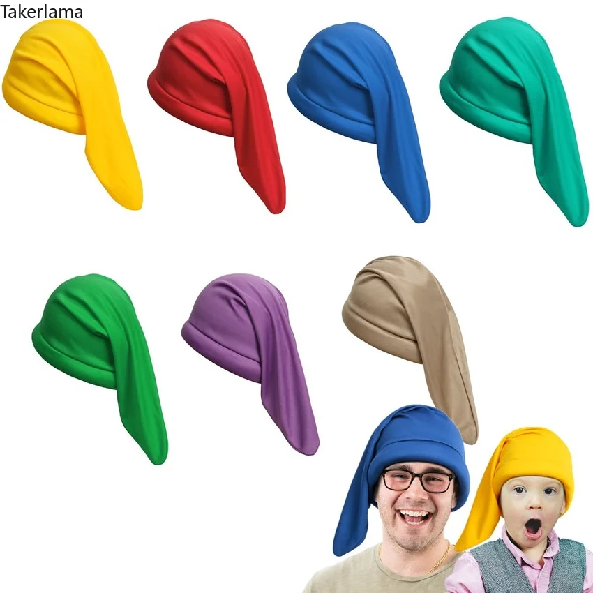 Top Trends: Dwarf Hat Caps Xmas Solid Color Elf Cosplay Kids Costume Halloween Christmas Birthday Party Props 7 Colors Shoppable Styles