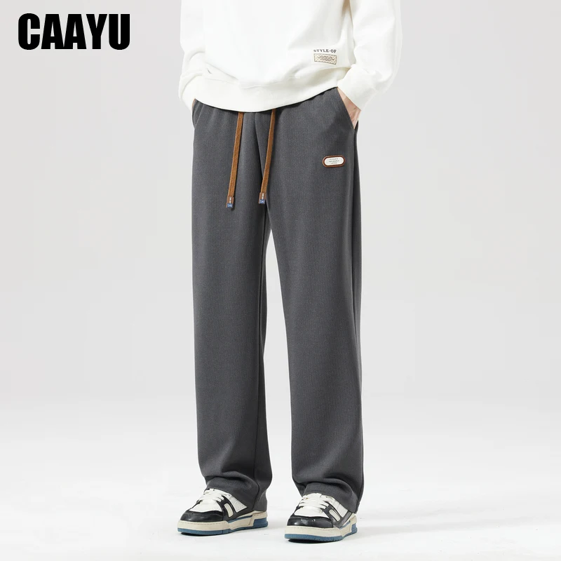 Top Trends: CAAYU 2023 Autumn New Men&#039;s Jogger Sweatpants Fashion Korean Style Drawstring Streetwear Casual Baggy Trousers Male Loose Pants Shoppable Styles