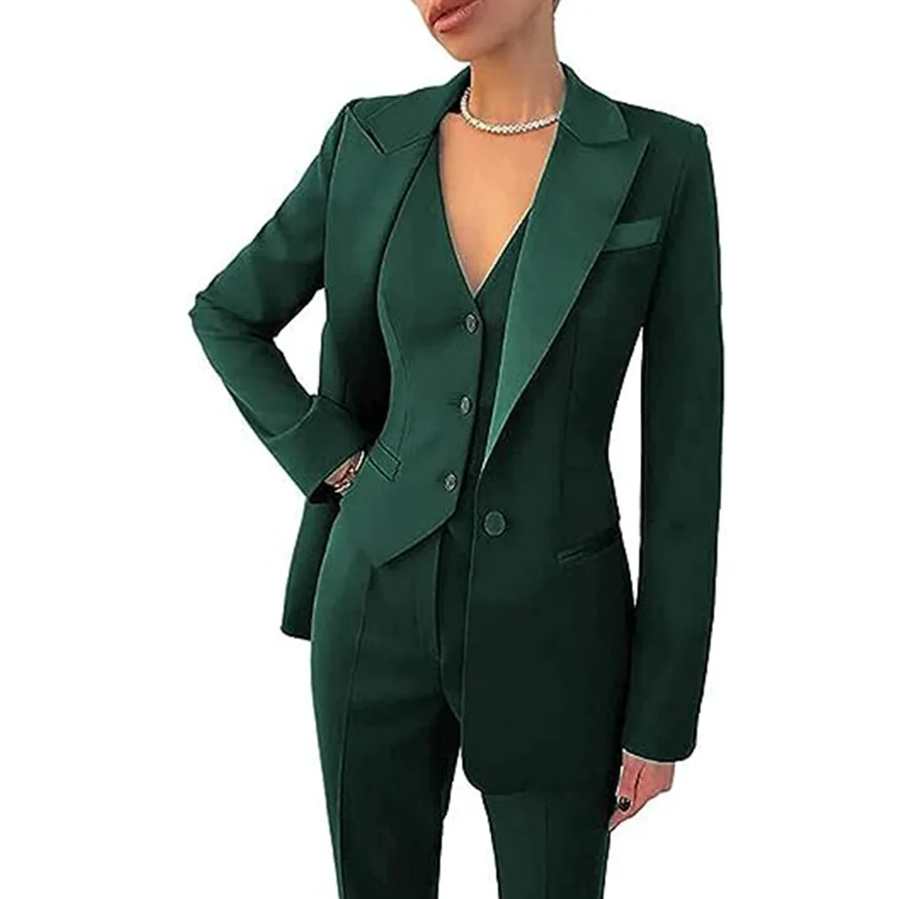 Top Trends: Trendy Ladies Double Breasted Business V Neck Sexy Blazers Suit Set Party Daily Wear Ladies Suits 3 Piece Suit For Women Shoppable Styles