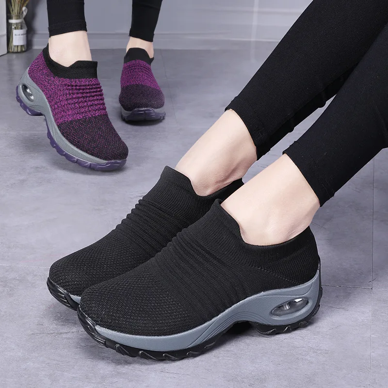 Top Trends: 2023 New Hot Sale Fashion Women Sneakers Running Sock Shoes Outdoor Sports Shoes Casual Shoes Breathable Walking Shoes Plus Size Shoppable Styles