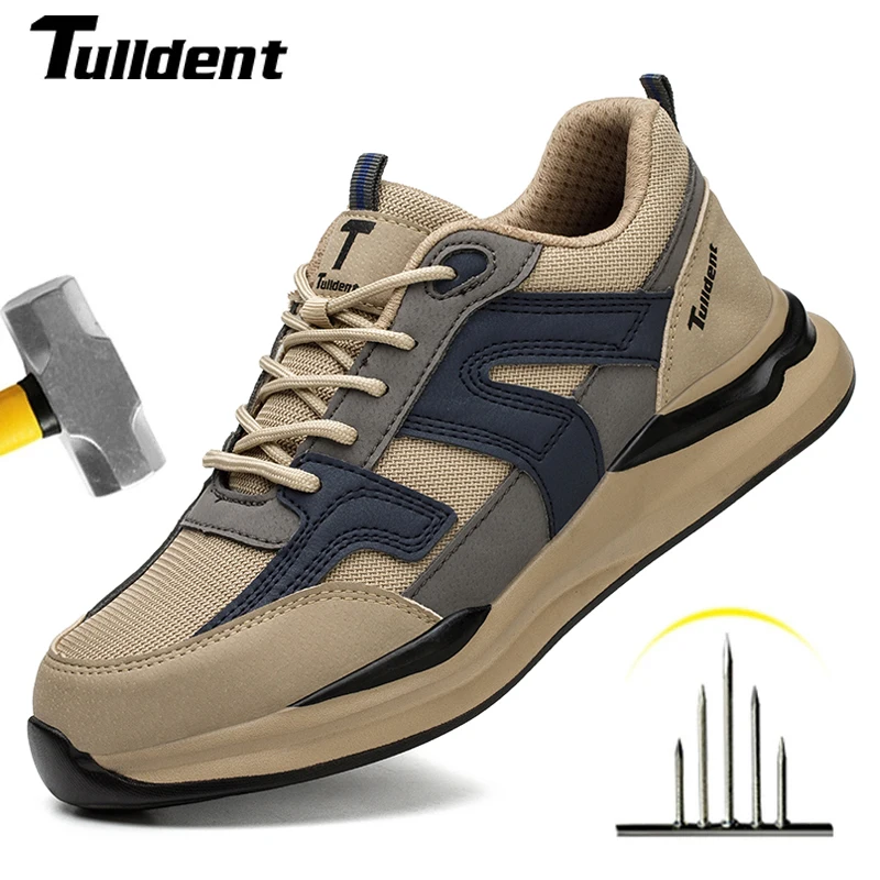 Top Trends: Summer Air Cushion Work Safety Shoes For Men Women Breathable Work Sneakers Steel Toe Shoes Anti-puncture Safety Protective Shoe Shoppable Styles