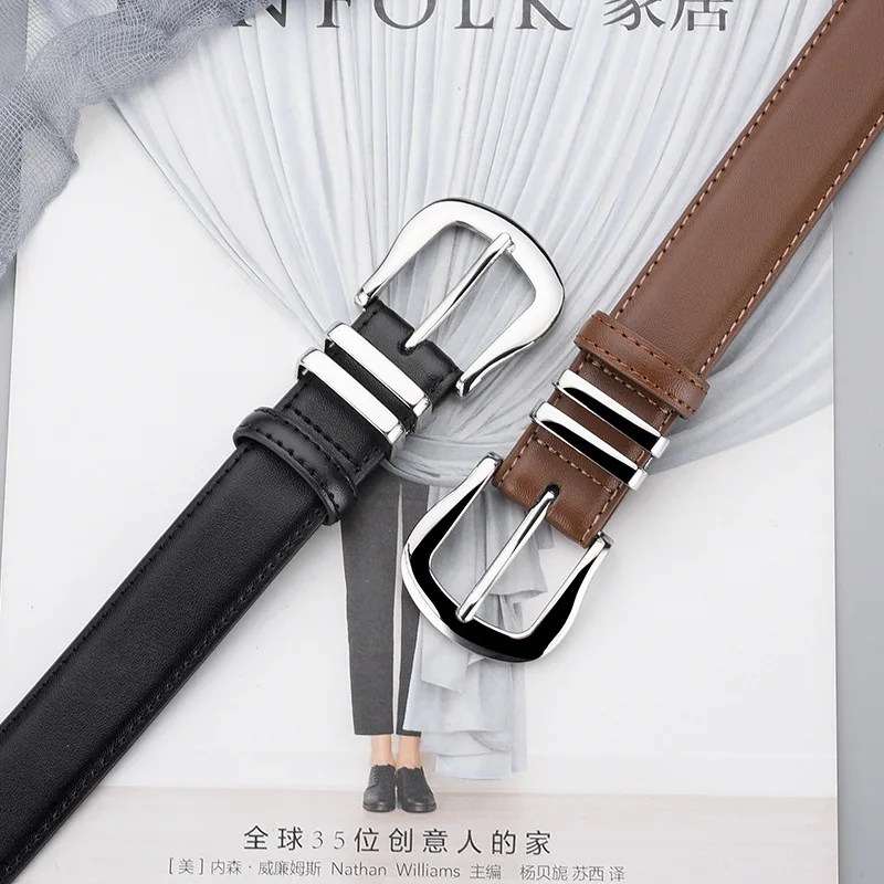 Top Trends: Women&#039;s Belts In The Style Of Ins New And Versatile In Summer Real Cowhide Fashion Belt Simple Decoration Suit Pants Jeans Belt Shoppable Styles