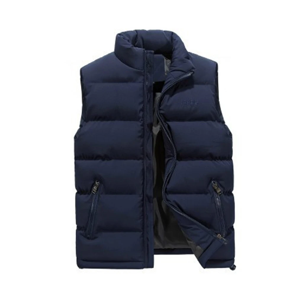 Top Trends: Men Jacket Packable Down Vest Autumn Warm Body Warmers Waistcoat Oversize Wind-proof Clothing Coat Large Size Shoppable Styles