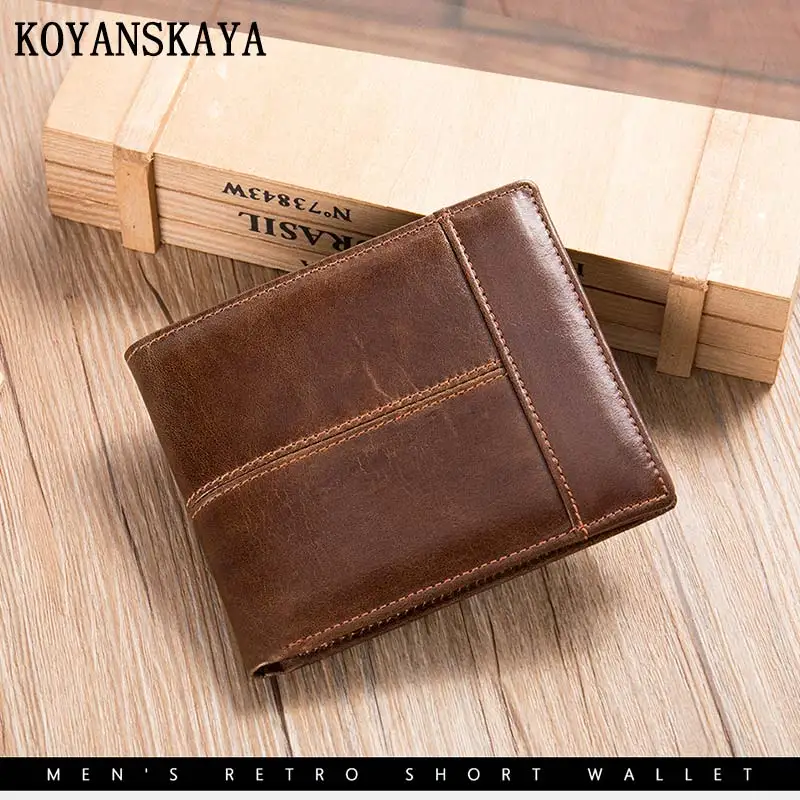 Top Trends: RFID Anti Theft Leather Men&#039;s Wallet, Wallet, Coin Purse, Keypack，Card Package, Head Layer Cowhide Multiple Card Positions Shoppable Styles