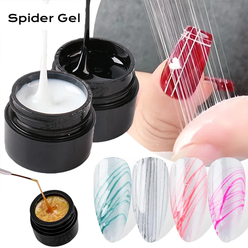 Top Trends: Nail Spider Gel Soak Off UV Gel Glitter Nail Polish Varnish Painting Draw Wire Line Manicure Beauty DIY Nail Art Adhesive Glue Shoppable Styles