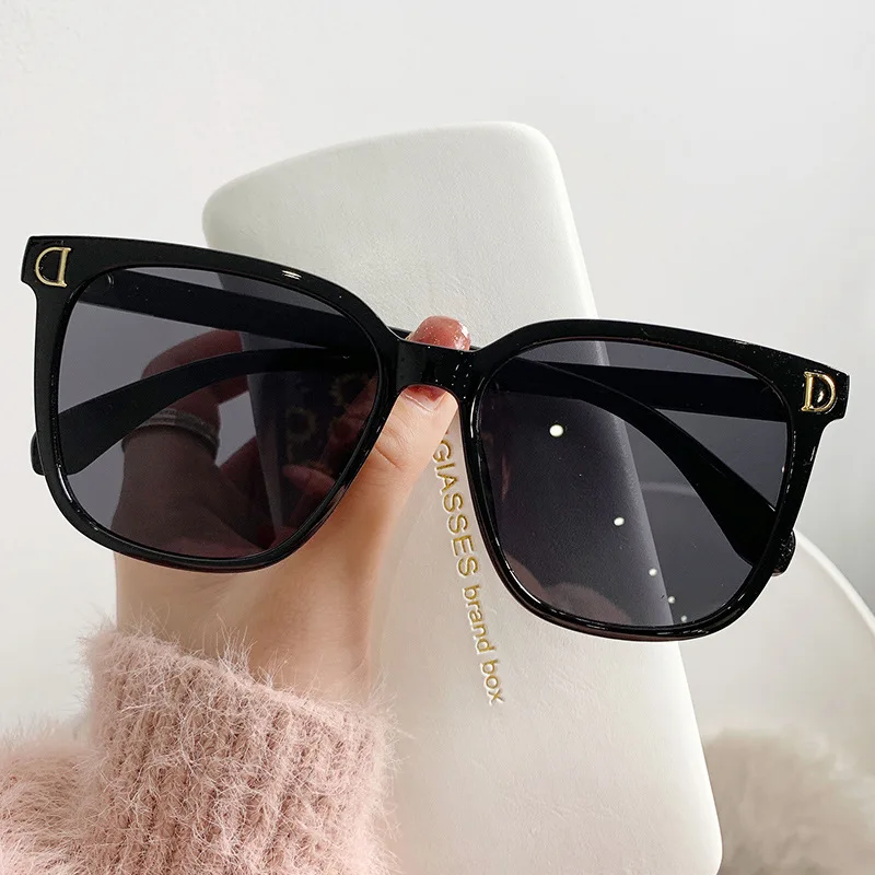 Top Trends: 2023 Fashion Oversized Sunglasses Woman Brand Designer Vintage Square Sun Glasses Female Big Frame Gradient Shades Oculos De Sol Shoppable Styles - Image 2