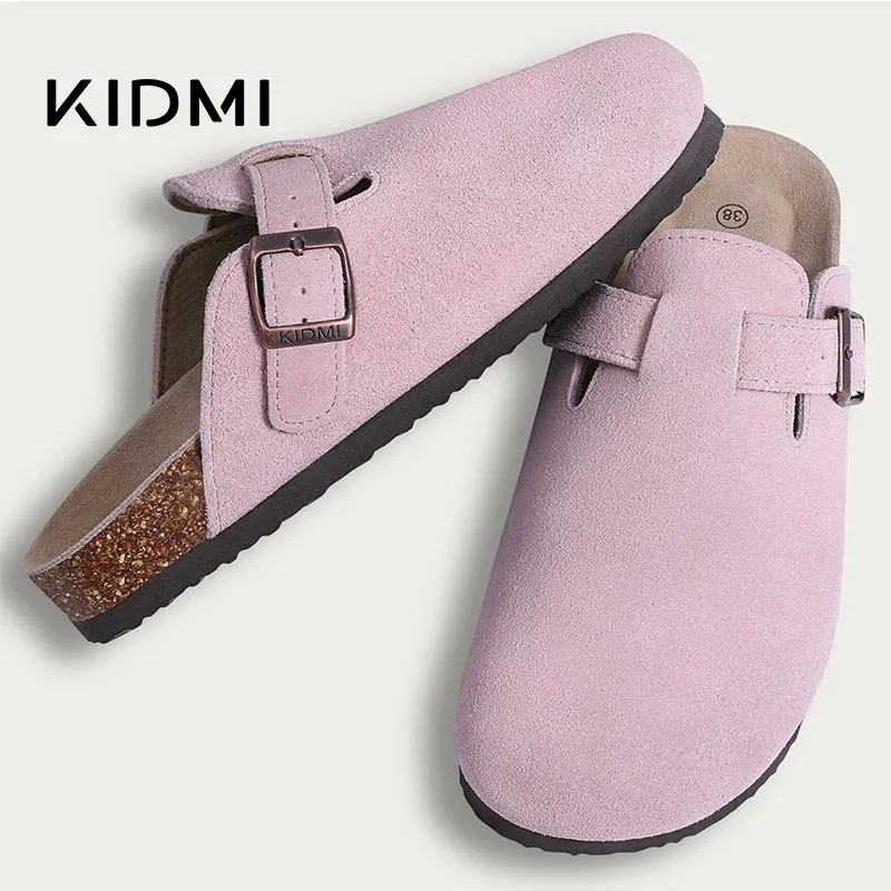 Top Trends: Kidmi Women's Suede Clogs Sandals Classic Cork Footbed Mules Sandals Potato Shoe With Arch Support Unisex Antislip Beach Slipper Shoppable Styles