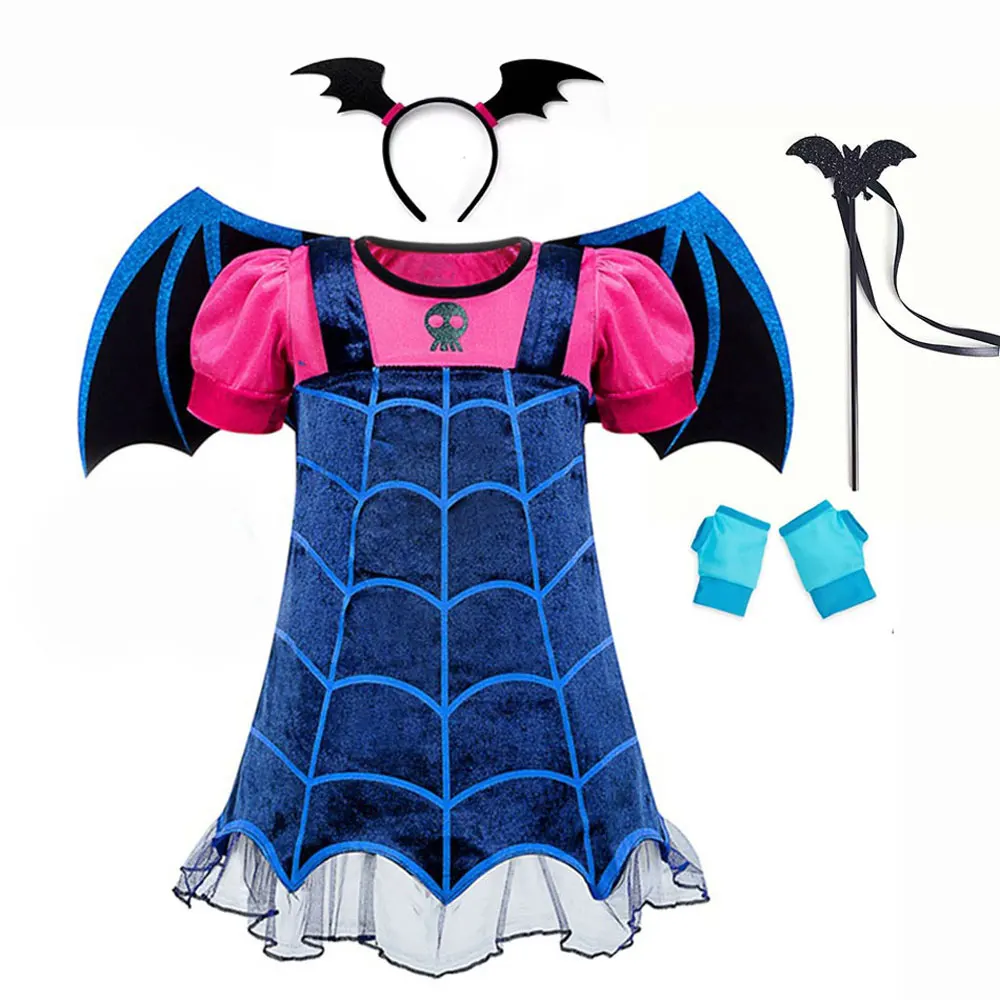 Top Trends: Children Disguise Vampirina Cosplay Dress Girl Kids Princess Dress Up Christmas Halloween Costume Children Carnival Party Shoppable Styles