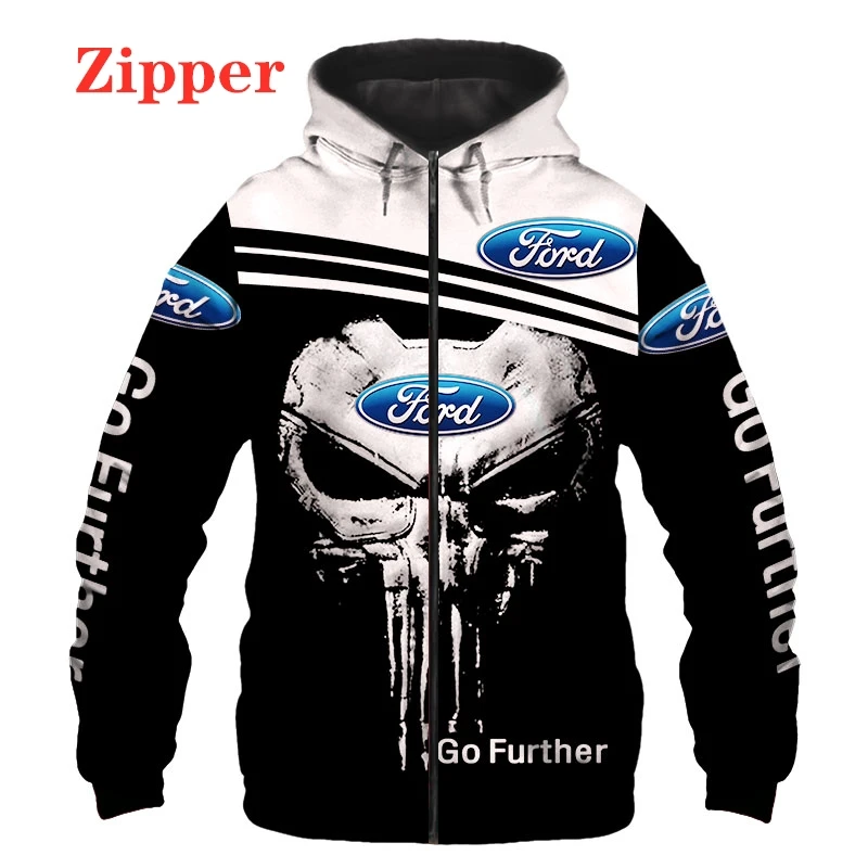 Top Trends: 2023 Hoodie Masculino Ford Logotipo Do Carro 3d Impressão Digital Hoodie Pulôver Hip-hop Harajuku Moletom Motor Fora De Estrada Shoppable Styles