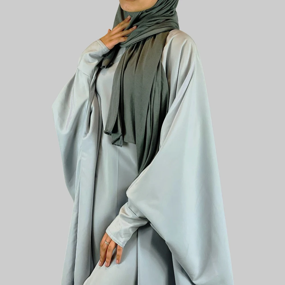 Top Trends: Flowy Nida Abaya Front Zipper Easy Breast One Piece Prayer Garment Slim Sleeve Islamic Clothing Muslim Women Modest Maxi Dresses Shoppable Styles