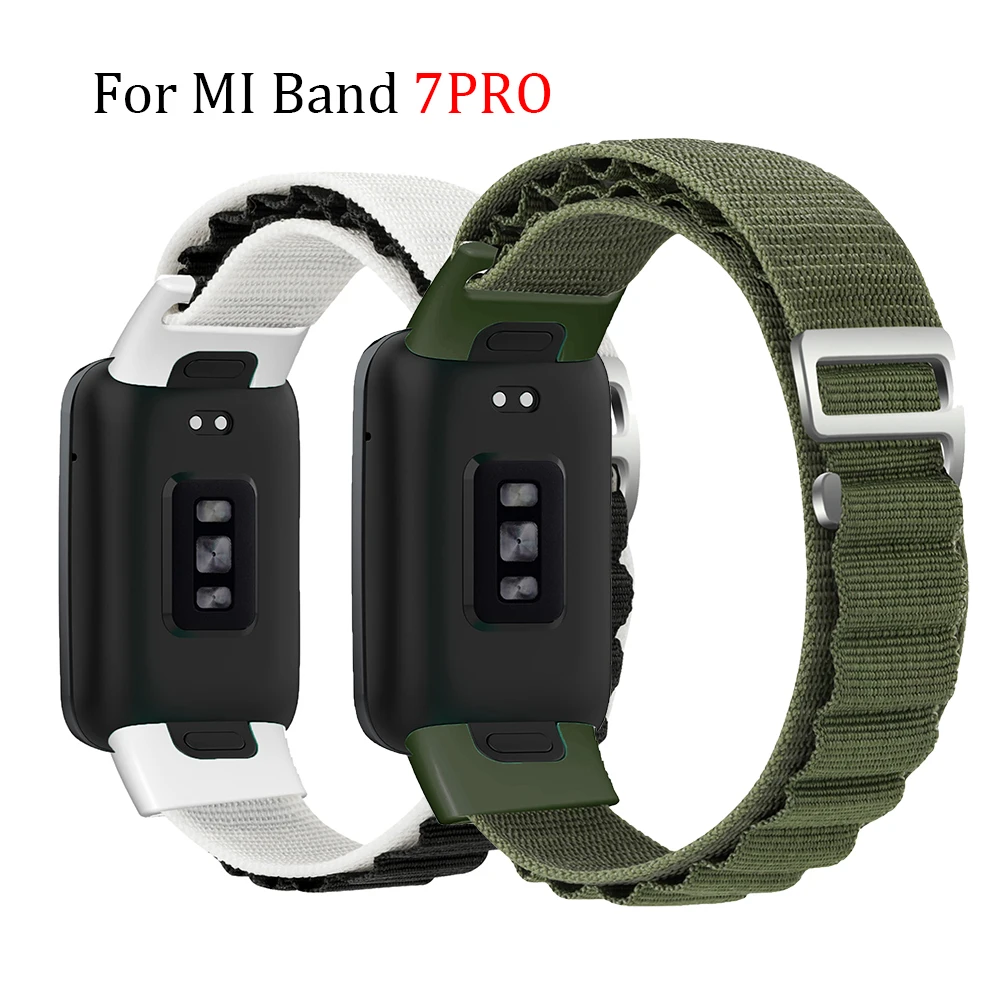 Top Trends: Nylon Band Alpine Loop Strap For Xiaomi Mi Band 7 Pro Sports Smart Watch Band Replacement Bracelet Waterproof Wristband Strap Shoppable Styles