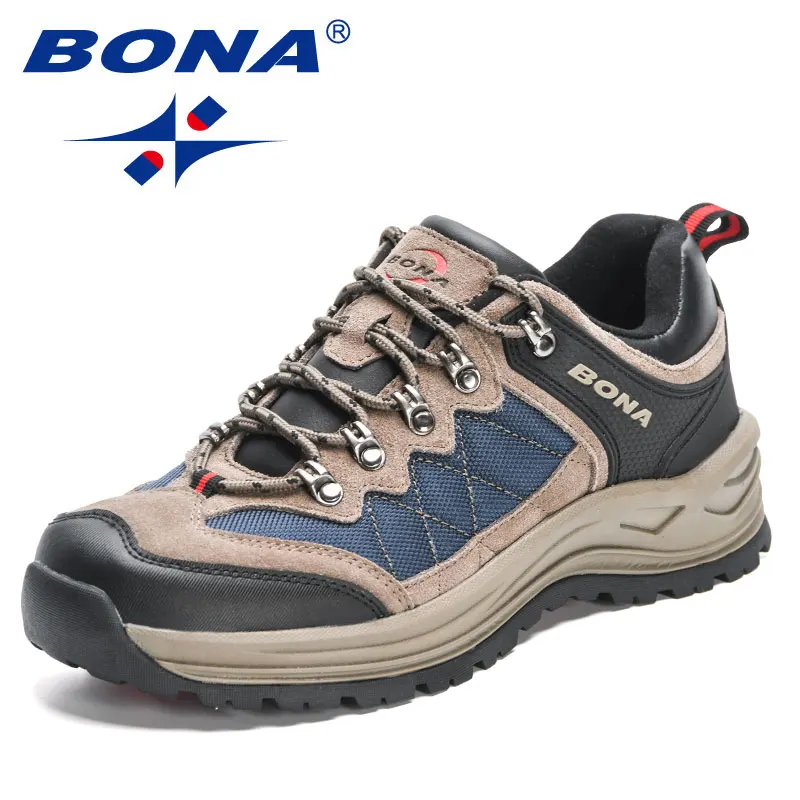 Top Trends: BONA 2023 New Designers Hiking Shoes Trekking Sneakers Men Shoes Man Trekking Walking Mansculino Fishing Camping Jogging Shoes Shoppable Styles