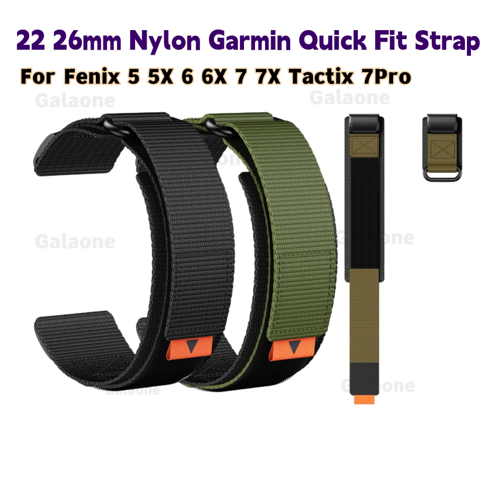 Top Trends: 22 26mm Garmin Nylon Strap For Fenix5Plus 6Pro 7 Instinct Quick Release Wristband Replaceable Watch Band Fenix7X 5X 6X Bracelet Shoppable Styles