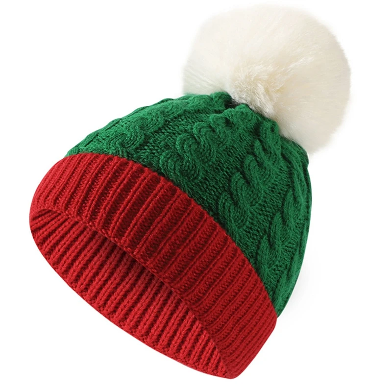 Top Trends: Kids Winter Christmas Hat Red Santa Woolen Cap Autumn Warm Cold Protection Hats 2023 Party Decoration Outdoor Knitted Beanie Shoppable Styles