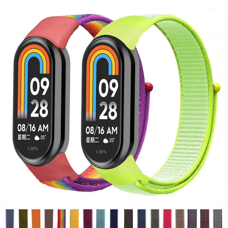 Top Trends: Nylon Loop Strap For Xiaomi Mi Band 8 Sports Breathable Smart Bracelet Wristband Watchband Belt For Mi Band 8 Strap Accessories Shoppable Styles