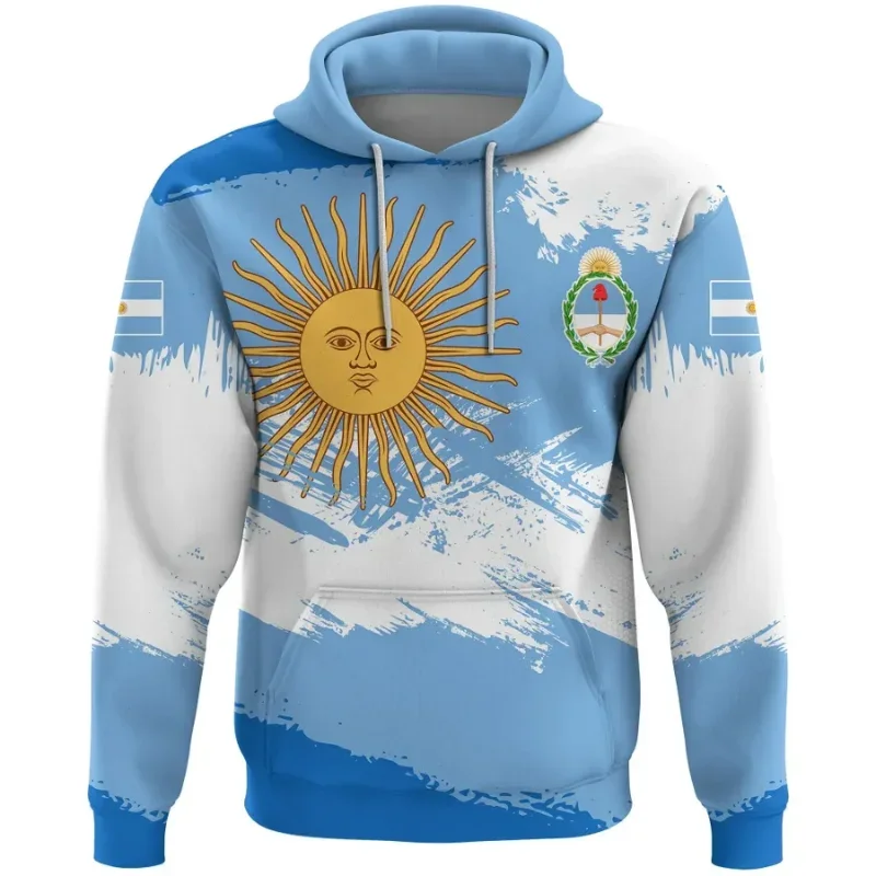 Top Trends: 2024 New Argentina Sports Flag 3d Printed Hoodies Casual Pullover Hooded Sweater Men Clothing Harajuku Streetwear Sports Tops Shoppable Styles - Image 6