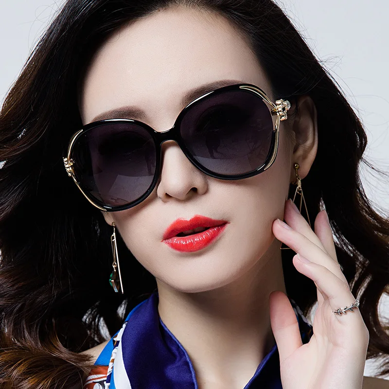 Top Trends: New 2024 Women's Sunglasses Fashion Large Frame Sunglasses Personalized Rose Blossom Hollow Out Glasses Female Shoppable Styles