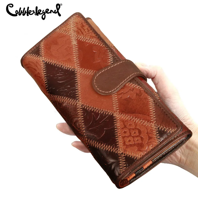 Top Trends: Women Wallets Genuine Leather Unique Minority Brand Clutches Passport Walet For Cell Phone Card Holder Summer Long Purse New Shoppable Styles