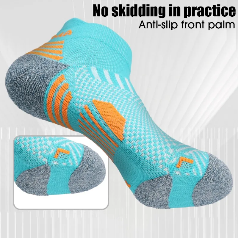 Top Trends: 2023 Professional Marathon Running Sock Men Women Sports Fitness Thickened Cushioned Short Tube Low Cut Boat Ankle Socks Shoppable Styles - Image 5