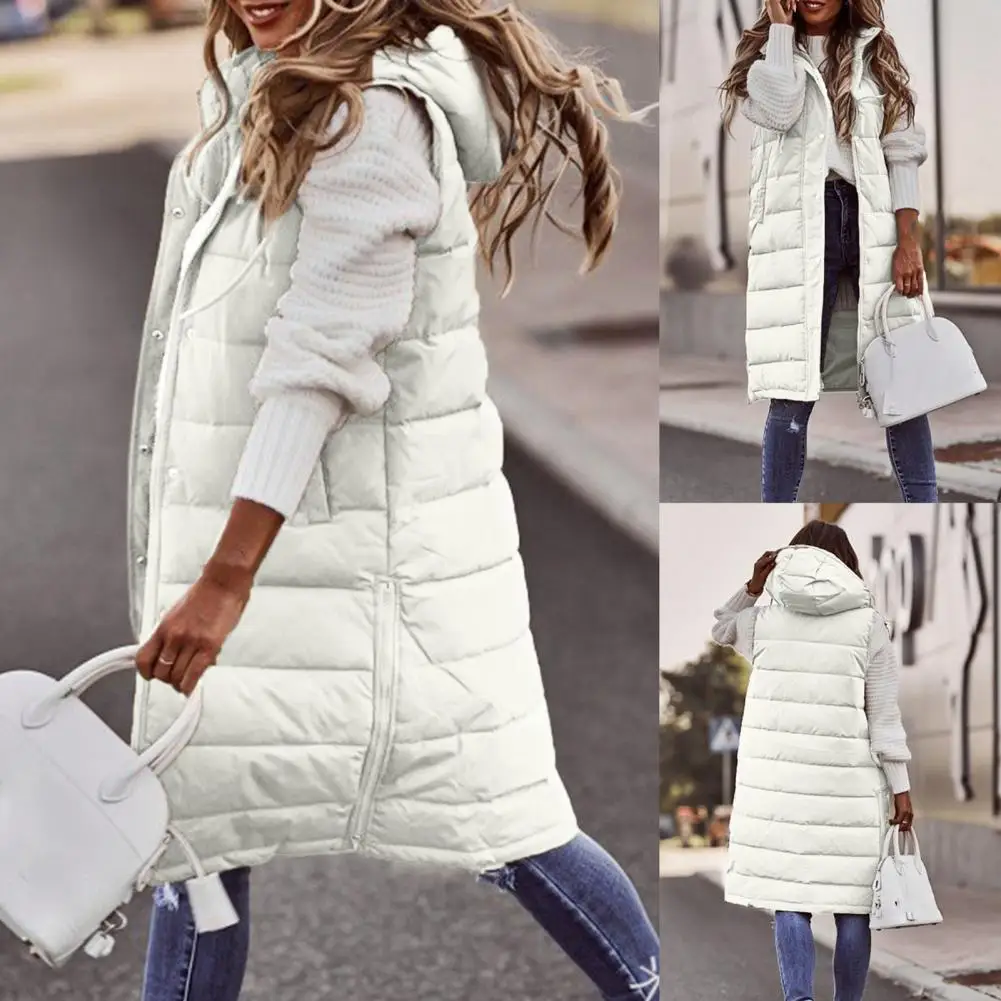 Top Trends: Autumn Winter Cardigan Women 2022 New Fashion Cotton Padded Warm Thicken Long Cardigan Female Oversized Hooded Parka Jacket Shoppable Styles