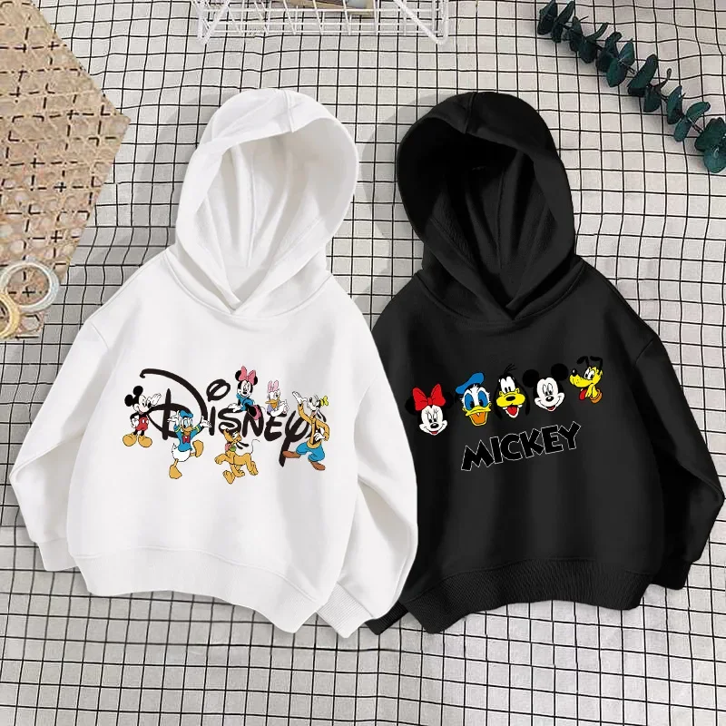 Top Trends: Girls Cartoon Hoodie Clothing Fall Boy Girl Baby Toddler Minnie Mickey Mouse Cute T-shirt Kids Long Sleeve Pure Cotton T-shirt Shoppable Styles