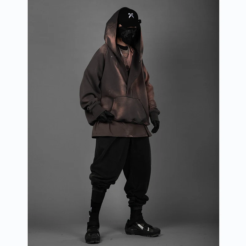 Top Trends: 11 BYBB'S DARK 2023 Hoodie Techwear Harajuku Men Sweatshirts Hoodies Hip Hop Functional Streetwear Loose Pullover Oversized Shoppable Styles - Image 5