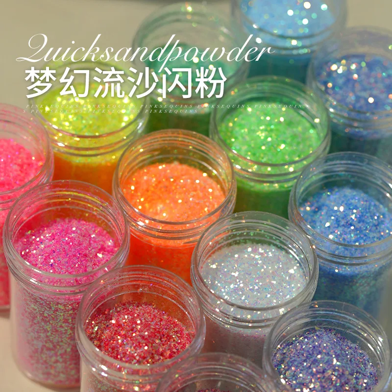 Top Trends: 1jar Iridescent Bulk Glitter Nail Powder Sparkly Pigments Decoration Manicure Accessories DIY Crafts Nail Supplies Professionals Shoppable Styles